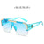 Casual Solid Color Pc Square Half Frame Glasses