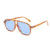 Casual Solid Color Pc Toad Glasses Full Frame Women's Sunglasses