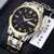 Casual Solid Color Single Folding Buckle Quartz Men's Watches