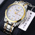 Casual Solid Color Single Folding Buckle Quartz Men's Watches