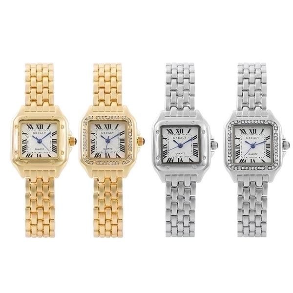 Casual Solid Color Single Folding Buckle Quartz Women's Watches