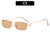 Casual Square Pc Square Half Frame Glasses