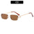 Casual Square Pc Square Half Frame Glasses