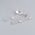 Casual Star Sterling Silver Plating Rhinestones Drop Earrings 1 Pair