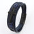 Casual Streetwear Cross Stainless Steel Pu Leather Bangle