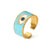 Casual Streetwear Eye Stainless Steel Plating 18k Gold Plated Open Rings