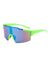 Casual Streetwear Geometric Pc Uv Protection Polygon Sport Biker Half Frame Clips Glasses