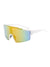 Casual Streetwear Geometric Pc Uv Protection Polygon Sport Biker Half Frame Clips Glasses