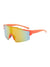 Casual Streetwear Geometric Pc Uv Protection Polygon Sport Biker Half Frame Clips Glasses