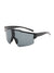 Casual Streetwear Geometric Pc Uv Protection Polygon Sport Biker Half Frame Clips Glasses