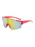 Casual Streetwear Geometric Pc Uv Protection Polygon Sport Biker Half Frame Clips Glasses