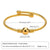 Casual Streetwear Geometric Stainless Steel Plating 18k Gold Plated Bangle