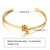 Casual Streetwear Geometric Stainless Steel Plating 18k Gold Plated Bangle