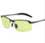 Casual Streetwear Geometric Tac Square Half Frame Glasses