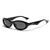 Casual Streetwear Solid Color Ac Oval Frame Full Frame Women's Sunglasses