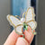 Casual Sweet IG Style Pin Butterfly Alloy Enamel Hollow Out Inlay Artificial Crystal Rhinestones Unisex Brooches