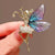 Casual Sweet IG Style Pin Butterfly Alloy Enamel Hollow Out Inlay Artificial Crystal Rhinestones Unisex Brooches