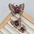 Casual Sweet IG Style Pin Butterfly Alloy Enamel Hollow Out Inlay Artificial Crystal Rhinestones Unisex Brooches