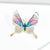 Casual Sweet IG Style Pin Butterfly Alloy Enamel Hollow Out Inlay Artificial Crystal Rhinestones Unisex Brooches