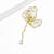 Casual Sweet IG Style Pin Butterfly Alloy Enamel Hollow Out Inlay Artificial Crystal Rhinestones Unisex Brooches