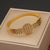 Casual Tree Leaves Eye Stainless Steel Plating Hollow Out Inlay Zircon Bangle