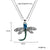 Casual Vacation Dragonfly Stainless Steel Copper Plating Inlay Rhinestones Glass White Gold Plated Pendant Necklace