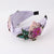 Casual Vacation Flower Cloth Inlay Rhinestones Hair Band