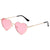 Casual Vacation Heart Shape Tac Special-shaped Mirror Full Frame Women's Sunglasses