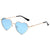 Casual Vacation Heart Shape Tac Special-shaped Mirror Full Frame Women's Sunglasses