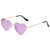 Casual Vacation Heart Shape Tac Special-shaped Mirror Full Frame Women's Sunglasses