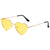 Casual Vacation Heart Shape Tac Special-shaped Mirror Full Frame Women's Sunglasses