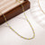 Casual Vacation Round Stainless Steel Enamel 18k Gold Plated Necklace