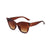 Casual Vacation Solid Color Ac Cat Eye Full Frame Women's Sunglasses