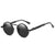 Casual Vacation Solid Color Ac Round Frame Full Frame Women's Sunglasses