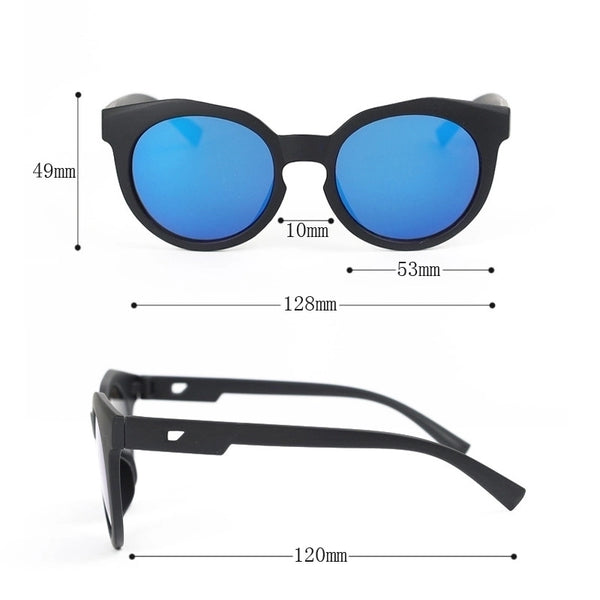 Casual Vacation Solid Color Pc Oval Frame Full Frame Kids Sunglasses