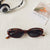 Casual Vacation Solid Color Pc Resin Oval Frame Full Frame Women's Sunglasses