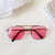 Casual Vacation Solid Color Pc Resin Square Full Frame Kids Sunglasses