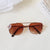 Casual Vacation Solid Color Pc Resin Square Full Frame Kids Sunglasses