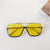 Casual Vacation Solid Color Pc Resin Square Half Frame Women's Sunglasses