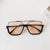 Casual Vacation Solid Color Pc Resin Square Half Frame Women's Sunglasses