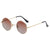 Casual Vacation Solid Color Tac Round Frame Full Frame Women's Sunglasses