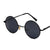 Casual Vacation Solid Color Tac Round Frame Full Frame Women's Sunglasses