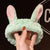 Cat Ears Hair Band Hair Band Korean Plush Internet Celebrity Rabbit Ear Hair Accessories Bow  Face Wash Hair Band