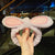 Cat Ears Hair Band Hair Band Korean Plush Internet Celebrity Rabbit Ear Hair Accessories Bow  Face Wash Hair Band