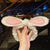 Cat Ears Hair Band Hair Band Korean Plush Internet Celebrity Rabbit Ear Hair Accessories Bow  Face Wash Hair Band