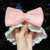 Cat Ears Hair Band Hair Band Korean Plush Internet Celebrity Rabbit Ear Hair Accessories Bow  Face Wash Hair Band