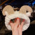 Cat Ears Hair Band Hair Band Korean Plush Internet Celebrity Rabbit Ear Hair Accessories Bow  Face Wash Hair Band