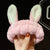 Cat Ears Hair Band Hair Band Korean Plush Internet Celebrity Rabbit Ear Hair Accessories Bow  Face Wash Hair Band