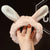 Cat Ears Hair Band Hair Band Korean Plush Internet Celebrity Rabbit Ear Hair Accessories Bow  Face Wash Hair Band