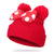 Children Unisex Basic Simple Style Polka Dots Bowknot Eaveless Wool Cap